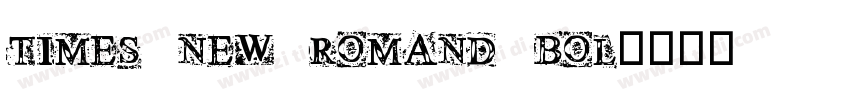 TIMES NEW ROMAND BOL字体转换